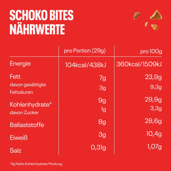 Bouchées de chocolat NEOH | Sans sucre ajouté, 100 kcal par portion, des morceaux croquants fourrés crémeux aux noisettes et au cacao, parfaits pour emporter ou comme substitut du muesli | Céto, faible teneur en glucides | Paquet de 3x29g