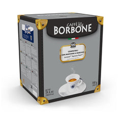 Caffè Borbone Blue Kaffeemischung - 100 Kapseln - Compatible avec Kaffeemaschinen der Marke Lavazza®* Espresso Point®*