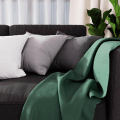 Soleil D'Ocre Adèle Plaid, jeté de fauteuil, Polycoton, Gris, 140 X 200 Cm Lits et Couvertures Besuche den Soleil d'ocre-Store Salutations 140 X 200 Cm