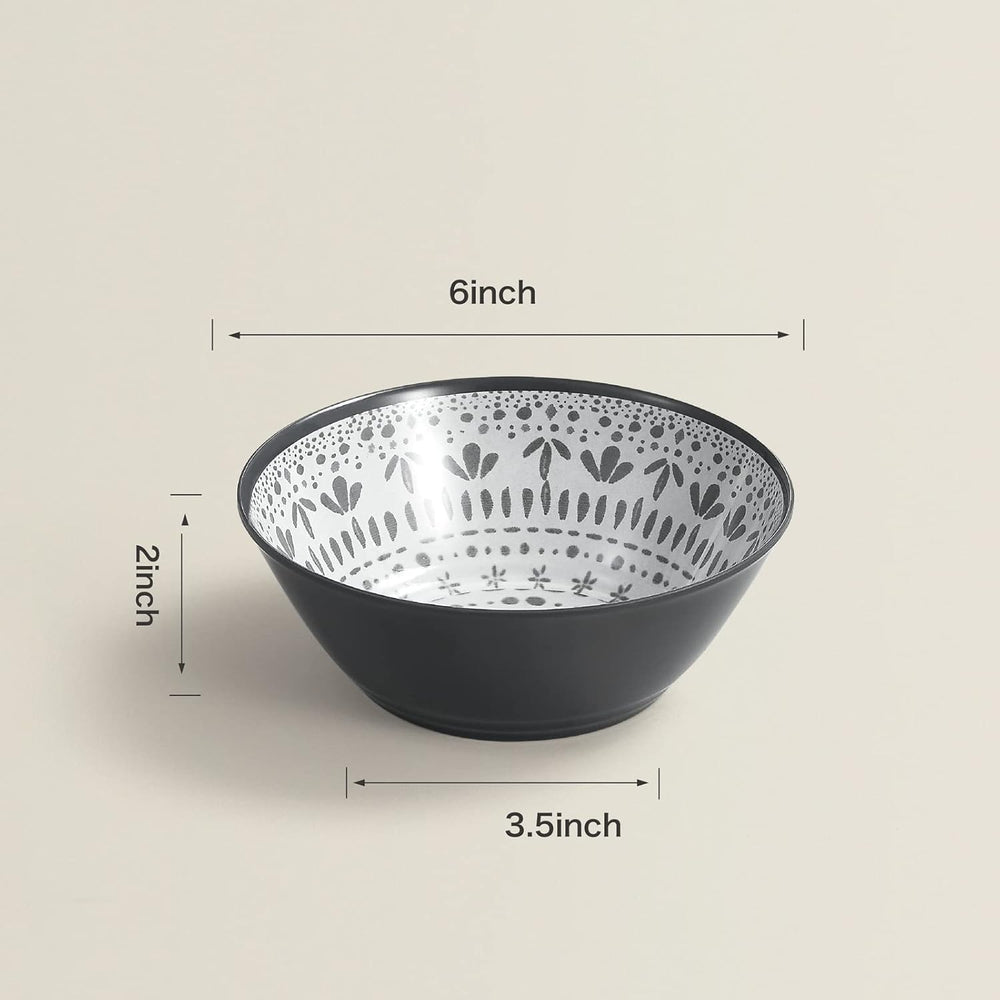 Ensemble de couverts de camping en mélamine 24 pièces pour 8 personnes – Ensemble d'assiettes et de couverts en mélamine, parfait pour les camping-cars, les fêtes dans le jardin et les fêtes sur la terrasse