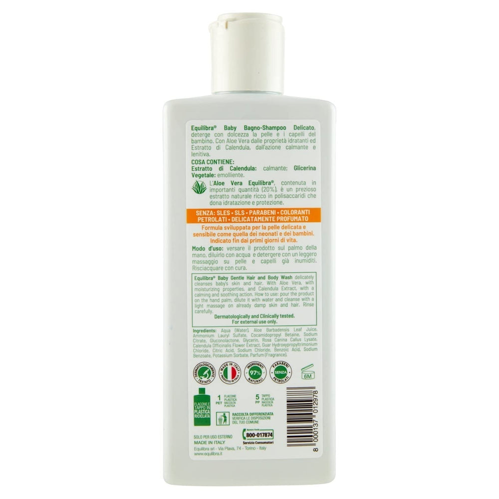 Equilibra Baby Bagno Shampoing 250 M Enfants - Bain et Soin Naty Shop