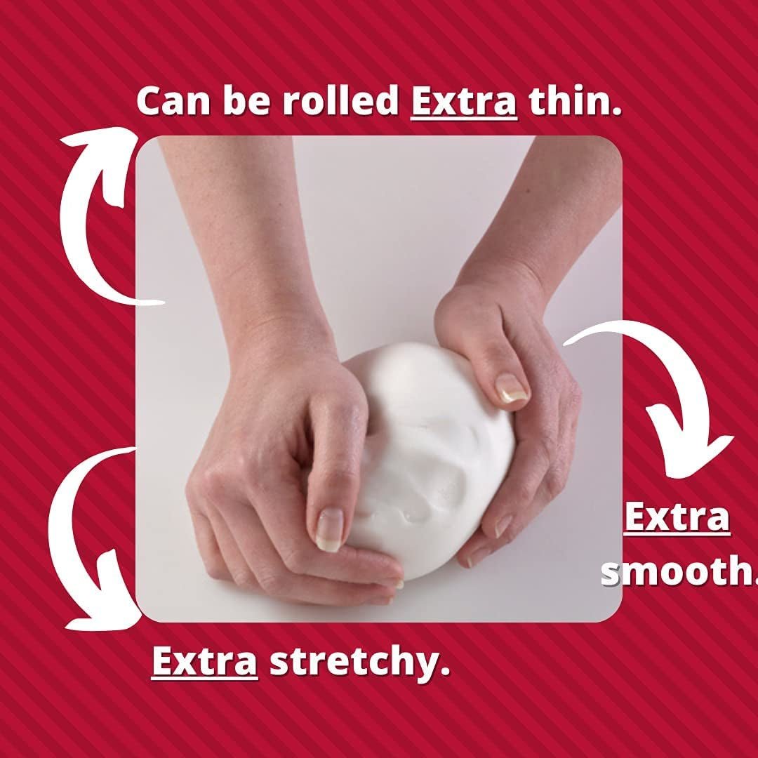 Extra Fondant Noir 1kg - Fondant extra élastique au goût de vanille, parfait pour recouvrir les gâteaux - Noir - 1 kg Pâte à sucre Naty Shop