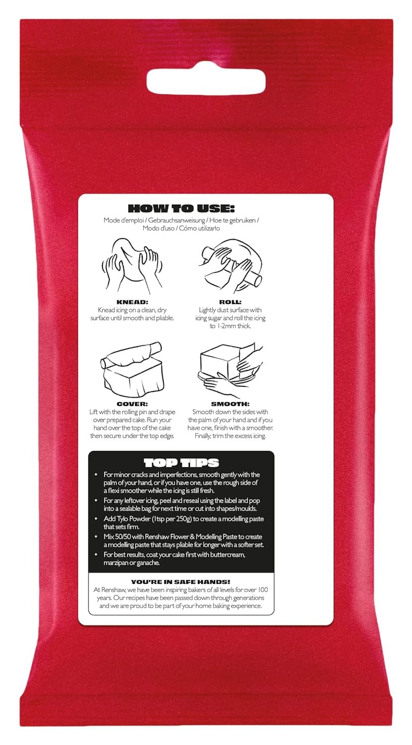 Extra Fondant Noir 1kg - Fondant extra élastique au goût de vanille, parfait pour recouvrir les gâteaux - Noir - 1 kg Pâte à sucre Naty Shop