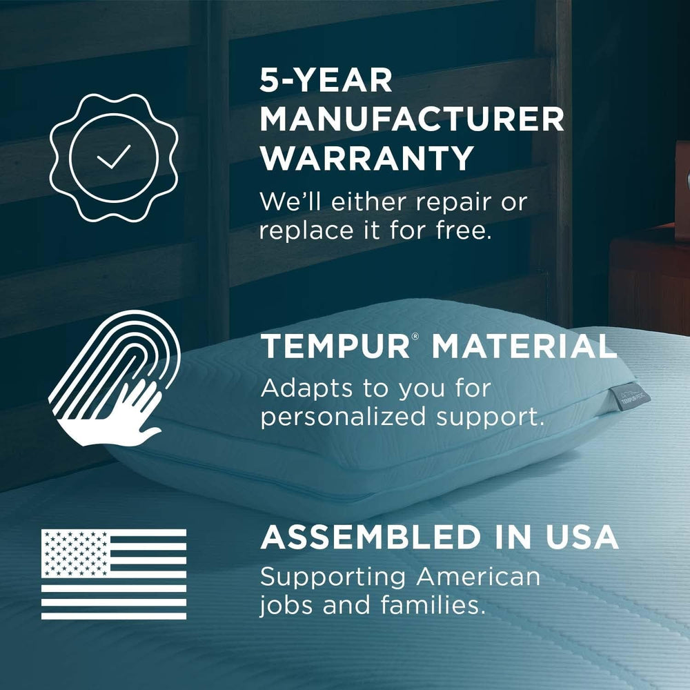 TEMPUR-PEDIC Oreiller Tempur-Cloud Prohi, mousse à mémoire de forme, blanc/jardin opulent, oreillers standard King Naty Shop