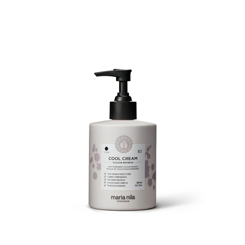Maria Nila Color Refresh 300 ml - Une bombe colorée nourrissante contenant des pigments colorants temporaires qui rafraîchissent rapidement la couleur des cheveux. 100% végétalien. Sans sulfates et sans parabènes. Teinture capillaire Naty Shop Crème froide