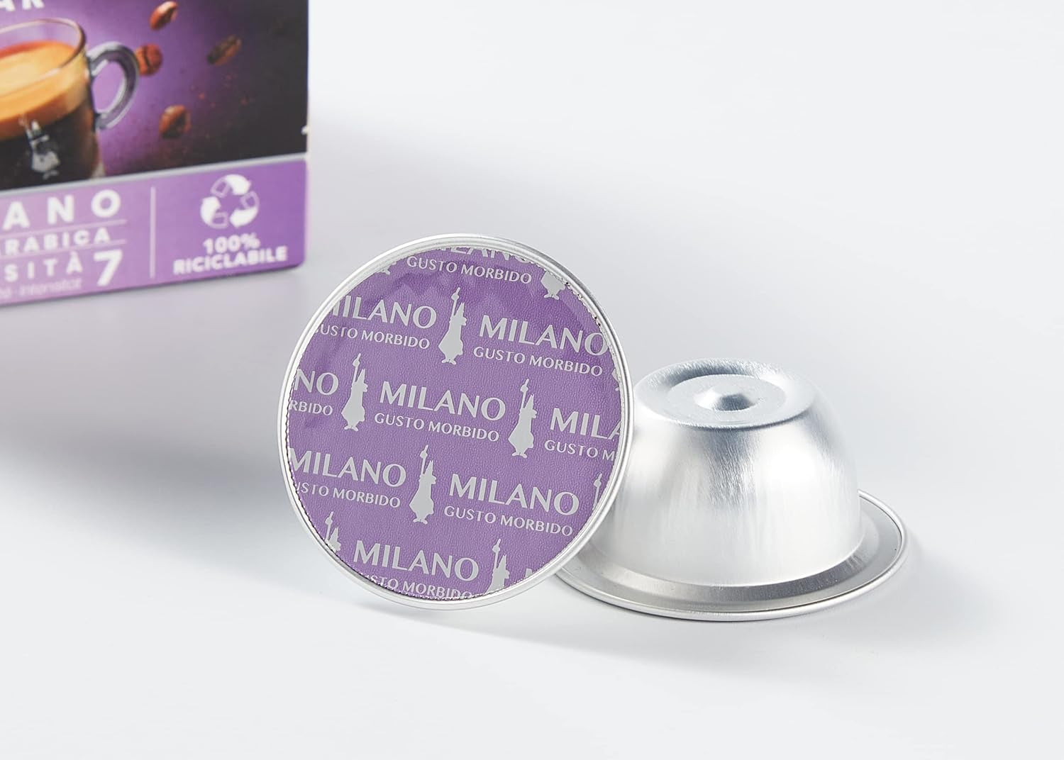 96080090/M Café-Capseln Milano, Alu, 16 Stück (Packung mit 3)