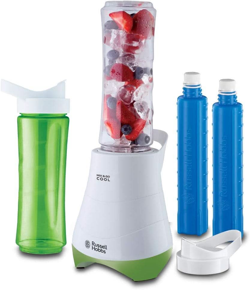 Russell Hobbs Mixer - Standmixer & Smoothie Maker to Go [23.500 U/Min Power-Motor] Inkl. 1X Mixbehälter 600Ml (Bpa-Frei, Spülmaschinen- & Bruchfest Inkl. Deckel) Zerkleinerer, Edelstahl, 23472-56 Bucatarie Naty Shop Mixer Alt