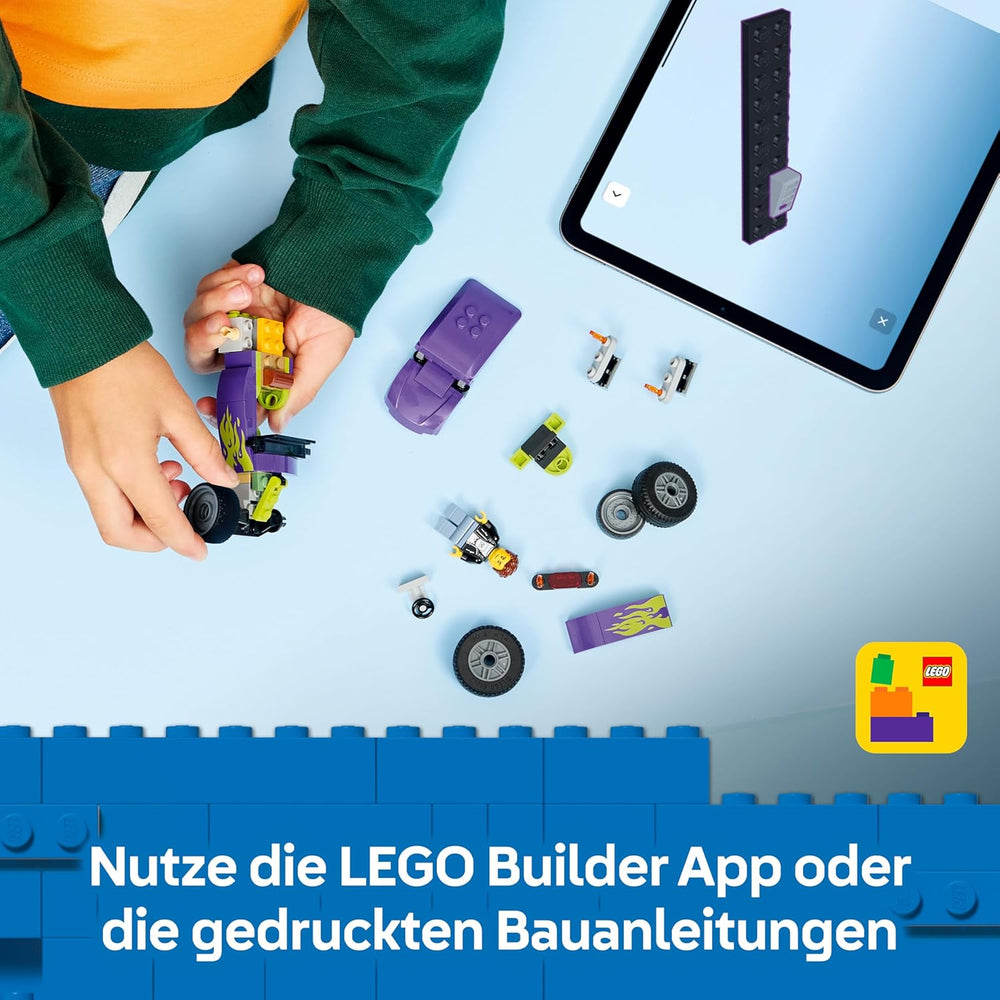 LEGO City Hot Rod - Jouet de voiture de course avec figurine de pilote et toit pliant - Ensemble de construction de motricité fine - Petite idée de cadeau d'anniversaire pour les garçons de 5 ans et plus - 60485