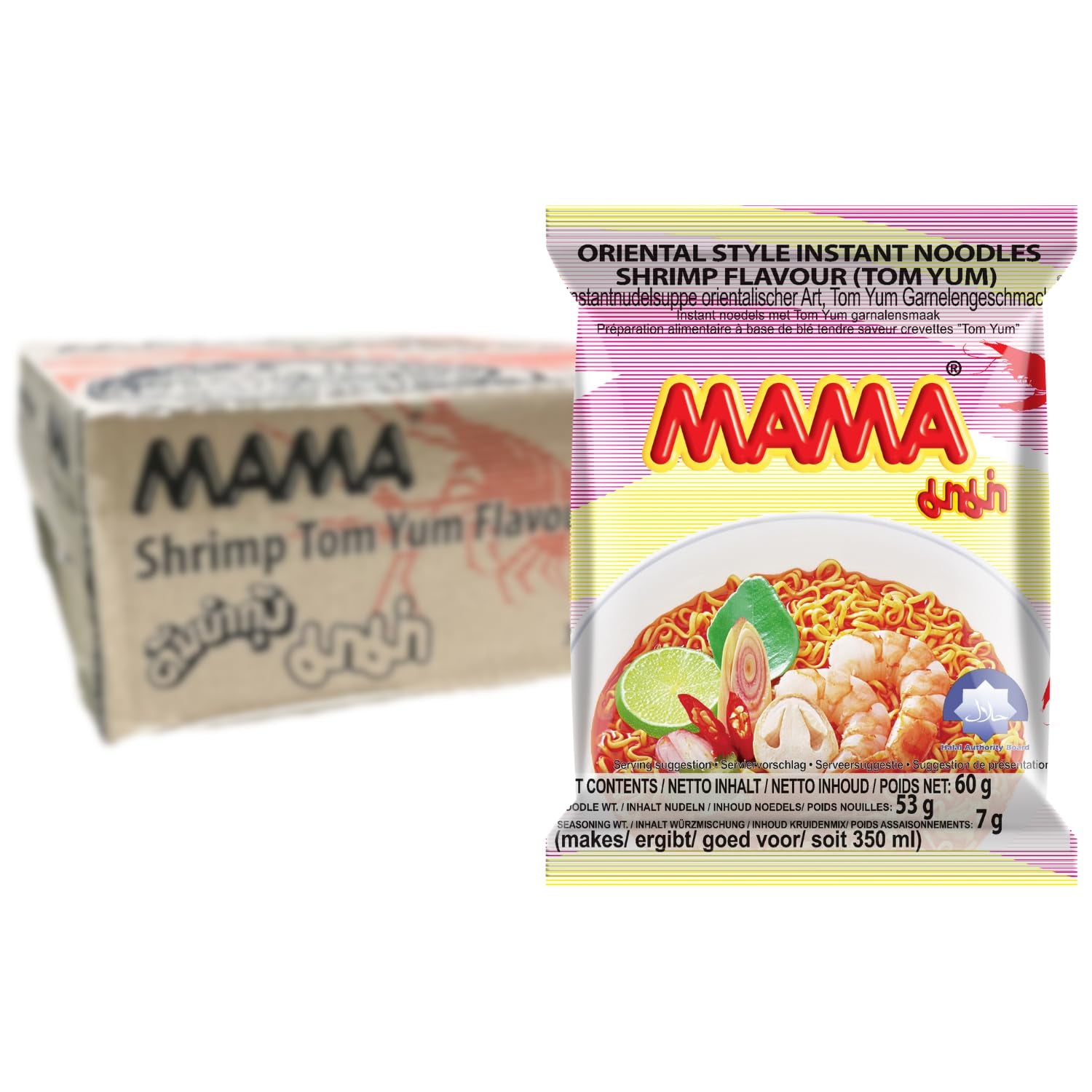 MAMA - Nouilles Instantanées au Poulet - Paquet Multiple (30 X 55 GR)