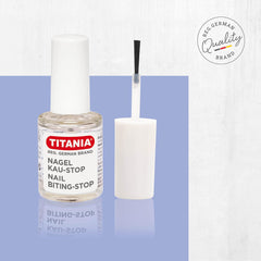 Vernis à ongles anti-rougeurs TITANIA (10 ml) • Vernis à ongles rongeants • Prévention des rongements d'ongles • Protection des ongles rongés par les mains • Prévention des rongements d'ongles par les mains