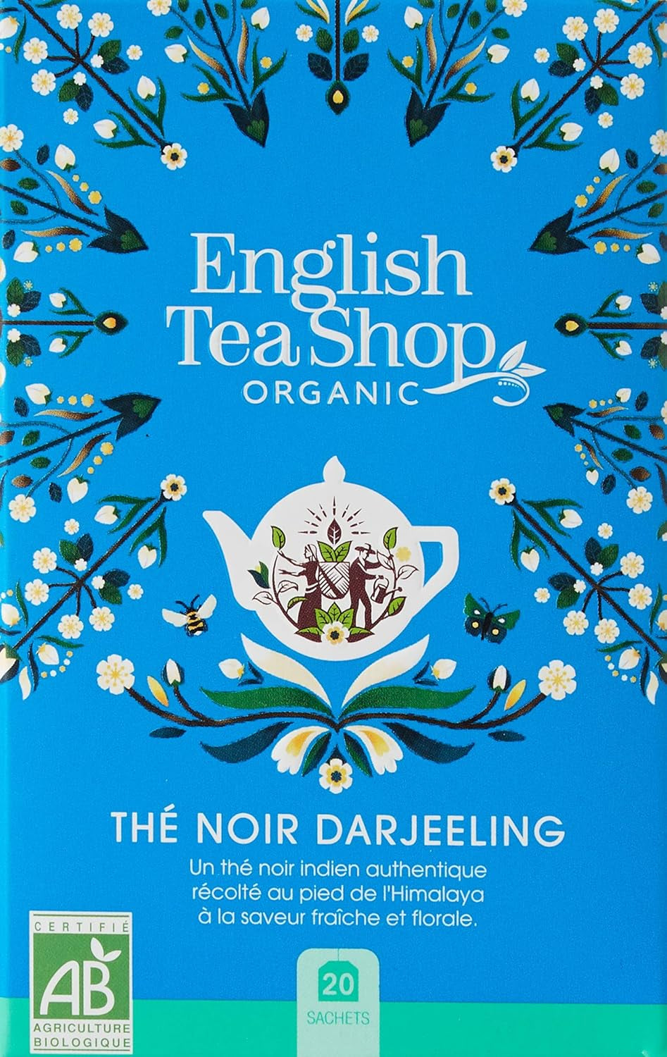 ETS - Thé noir Darjeeling, BIO, 20 sachets de thé (paquet de 2)