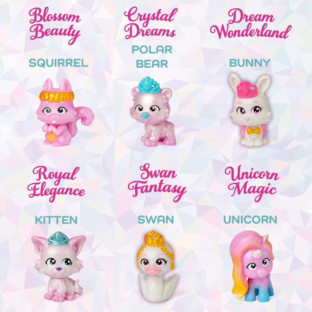Prinzessinnen-Serie, Unicorn Magic – Sammelpuppe aus der Princess-Serie. Enthält Puppe, Set aus Kleidung und Schuhen mit Prinzessinnen-Thema, Zubehör und Haustier. 1 Puppe, 3 Verschiedene