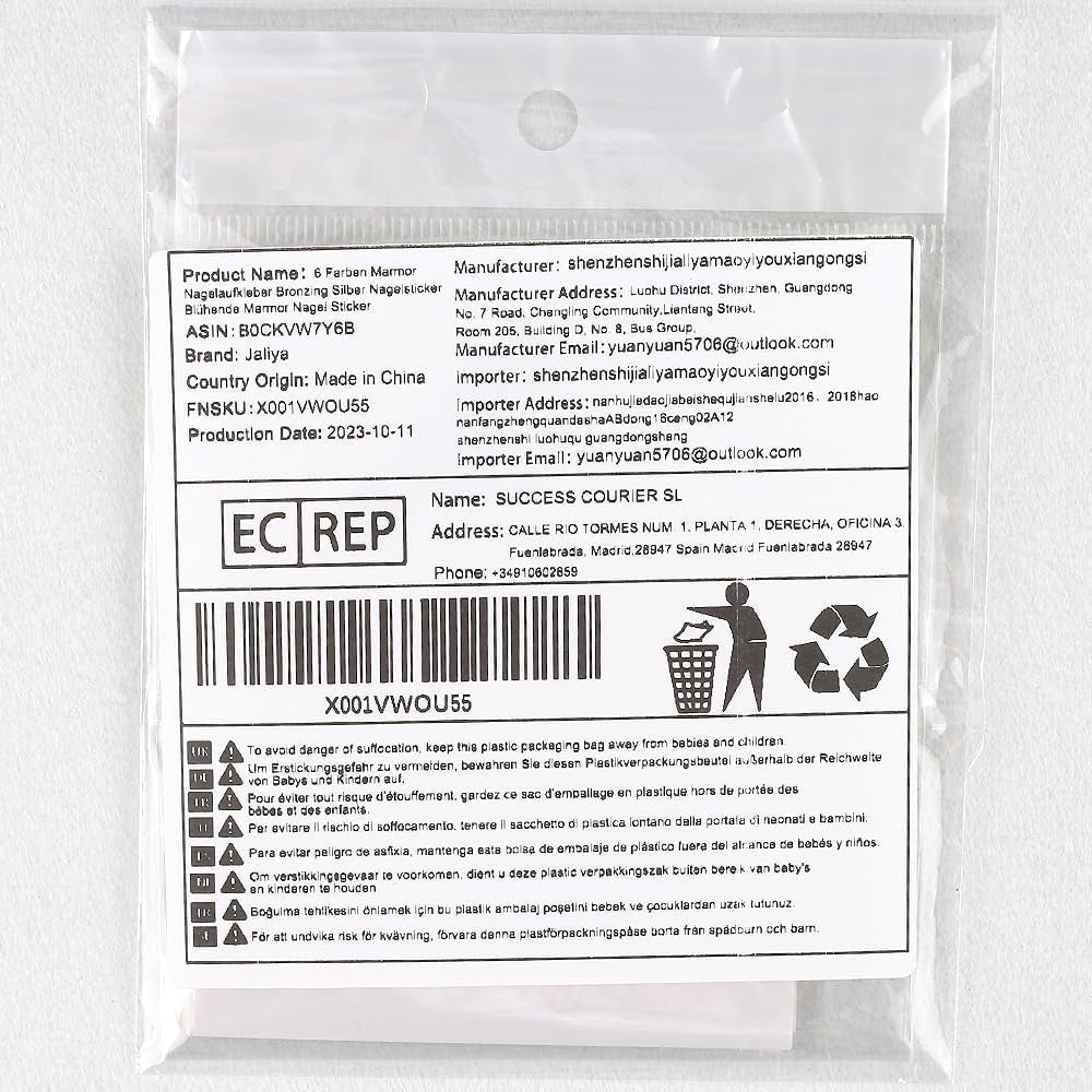 6 couleurs d'autocollants pour ongles en marbre, poudre bronzante argentée, autocollants pour ongles en marbre Bloom, autocollants pour ongles en marbre 3D, accessoires de conception, autocollants pour nail art, ensemble d'autocollants pour ongles