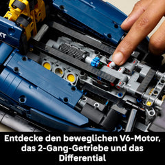 LEGO Technic Oracle Red Bull Racing RB20 F1 Rennauto Modell - Formel 1 Bauset zum Sammeln - V6-Motor, Getriebe, Lenkung & DRS in Maßstab 1:8 - Giftidee for Erwachsene & Teenager 42206