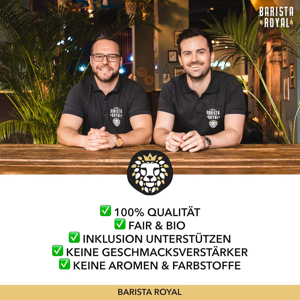BARISTA ROYAL Bio Kaffeebohnen 1kg "Sélection Spéciale" | Frische Kaffeebohnen direkt gehandelt | 70 % Arabica, 30 % Robusta Café Ganze Bohnen | Idéal pour les machines entièrement automatiques et à filtre