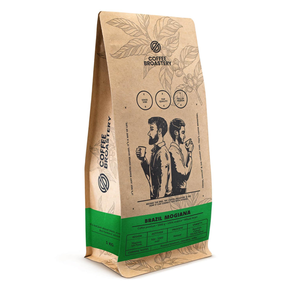 Lot de café en grains 2x1kg 2000g | Brésil Mogiana | Café brésilien | Café spécial | Fraîchement frit | Torréfacteur artisanal