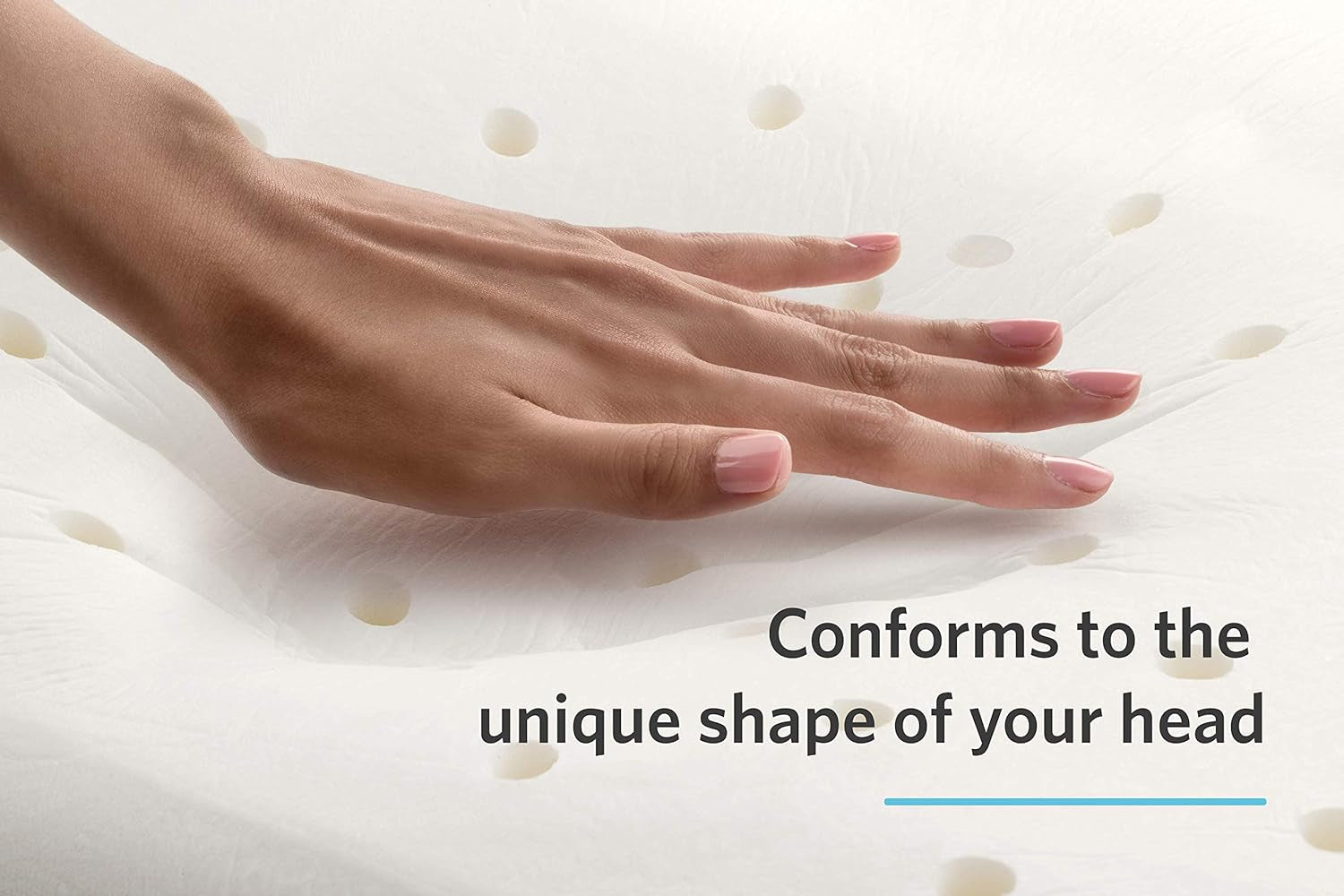 Mediflow The Original 5008 Coussin d'eau avec mousse Visco 50 x 70 cm, blanc, simple, 1 pièce (1 paquet) Naty Shop Oreillers standard