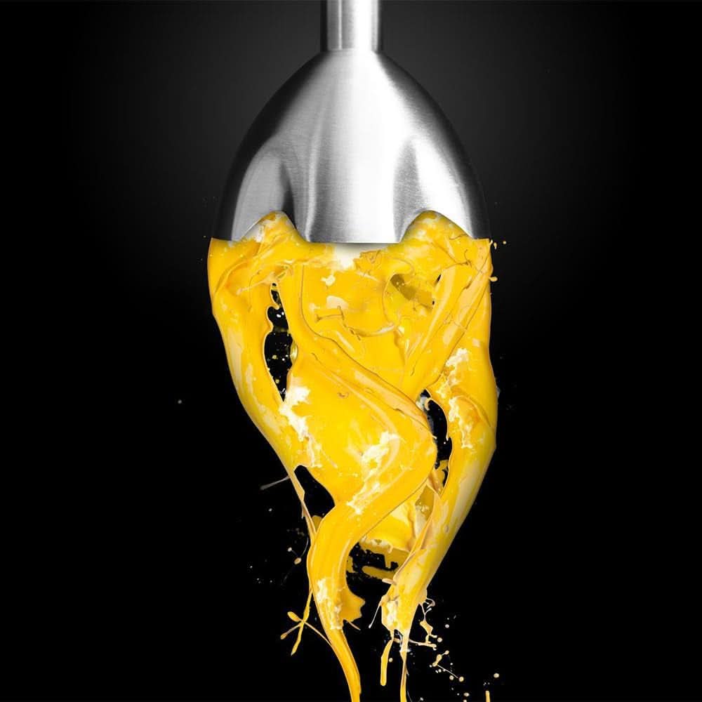 Cecotec Batteur à main Powergear 1500 - Klingen Aus Titanium Beschichtung, 21 Geschwindigkeitsstufen, 1500 W, Inklusiv Glas Mit Deckel. (Schwarz Und Edelstahl, XL) Cuisine Naty Shop