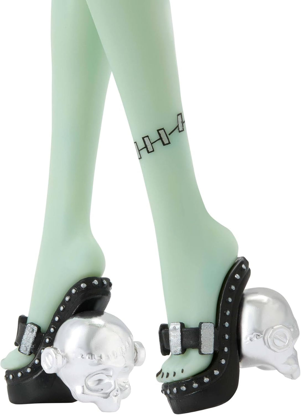 Poupée Monster High x Barbie Frankie Stein avec maillot de bain original inspiré de Barbie et solo dans la robe de soirée noire Spotlight, accessoires, JHK28