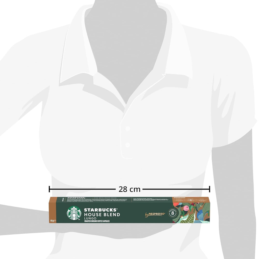 STARBUCKS House Blend de Nespresso, Mittlere Röstung, Kaffeekapseln 10 x 10 (100 Kapseln)
