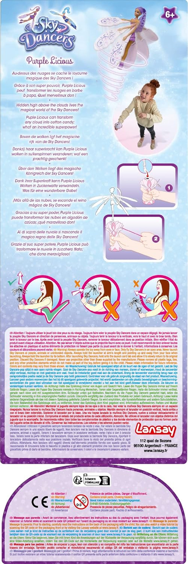 Sky Dancers - Purplelicious - Lansay, 30002, Non applicable