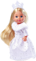 Simba Evi Princess of Love's Dreams, poupée de jeu dans une robe d'hiver de rêve avec bordure en fourrure et éléments pailletés, 12 cm, 3 ans et plus