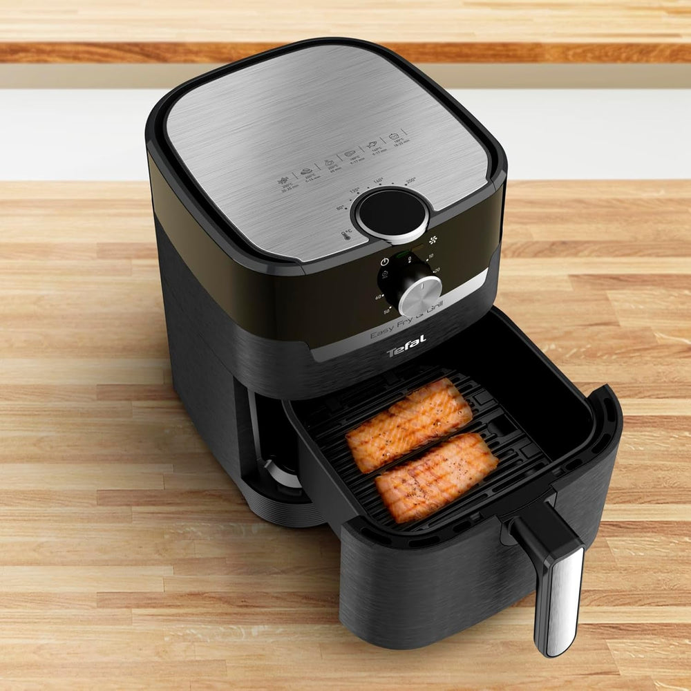Tefal EY5018 Easy Fry & Grill Classic Friteuse à air, technologie 2 en 1 (Air Fryer et Grill), XL, 4,2 litres pour 6 portions, 1550 watts Électroménagers Naty Shop