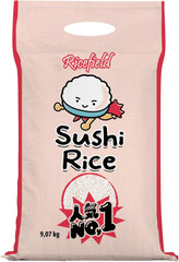 RICEFIELD Riz pour Sushi, Grains Ronds, Japonica - 1 x 9,07 kg