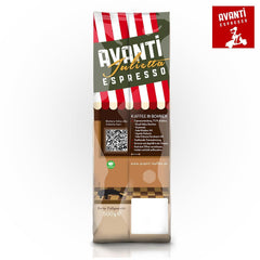 Café en grains AVANTI Julietta Espresso, 500g, 70% Arabica 30% Robusta, torréfaction traditionnelle au tambour