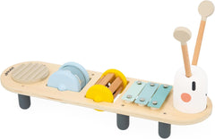 Janod - Șenile muzicale Sweet Cocoon - 5 activități muzicale pentru copii - Educație muzicală timpurie - Jucărie din lemn FSC - De la 12 luni, J04058 Jucarii Bebe Naty Shop Titlu implicit