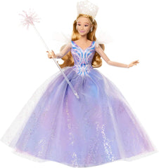 Mattel Wicked : Part 2 par Universal Pictures Glinda Deluxe Doll avec tenue détachable et 3 accessoires, inspirée du film, JFM13, [Multicolore]