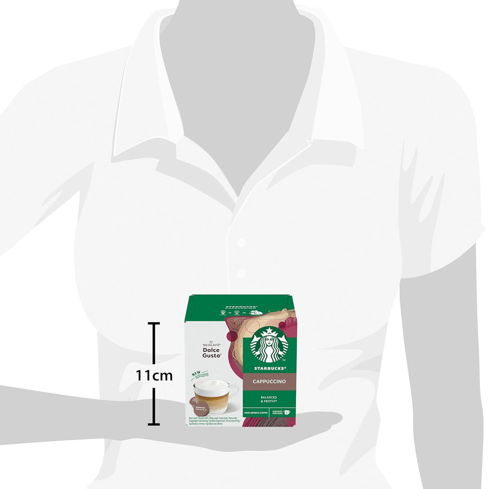 STARBUCKS Cappuccino de Nescafé Dolce Gusto Kaffeekapseln 6 x 12 (72 Kapseln)
