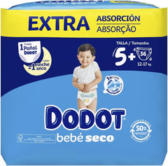 Baby Dry Extra - Pack Jumbo, taille 5-56 pièces
