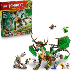 LEGO NINJAGO Le Drache des Lebens - Jeu de Ninja avec figurine Drachenfigur, Mini Monster Mech, 8 figurines et Schwertern - Créations créatives pour les jeunes et les filles à partir de 8 ans et les fans - 71859