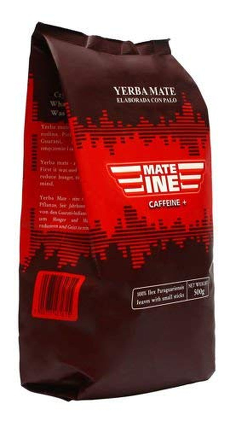 Ceai Mate  Caffeine I Neprăjit, fără tulpini și fără pulbere Tradicional - Ceai Mate puternic din Paraguay I Conținut de cofeină | Băutură energizantă și detoxifiantă 500 G I 0,5 Kg