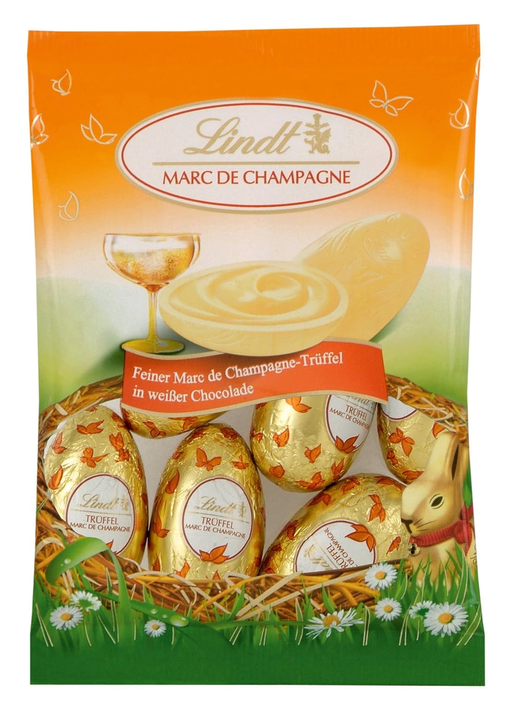 Oeufs Sélection Chocolat | 288g | 2 x œufs à crête et truffes au chocolat | 3x90g | Les plus belles truffes au Marc de Champagne au chocolat blanc | Chocolat de Pâques | Cadeau de chocolat