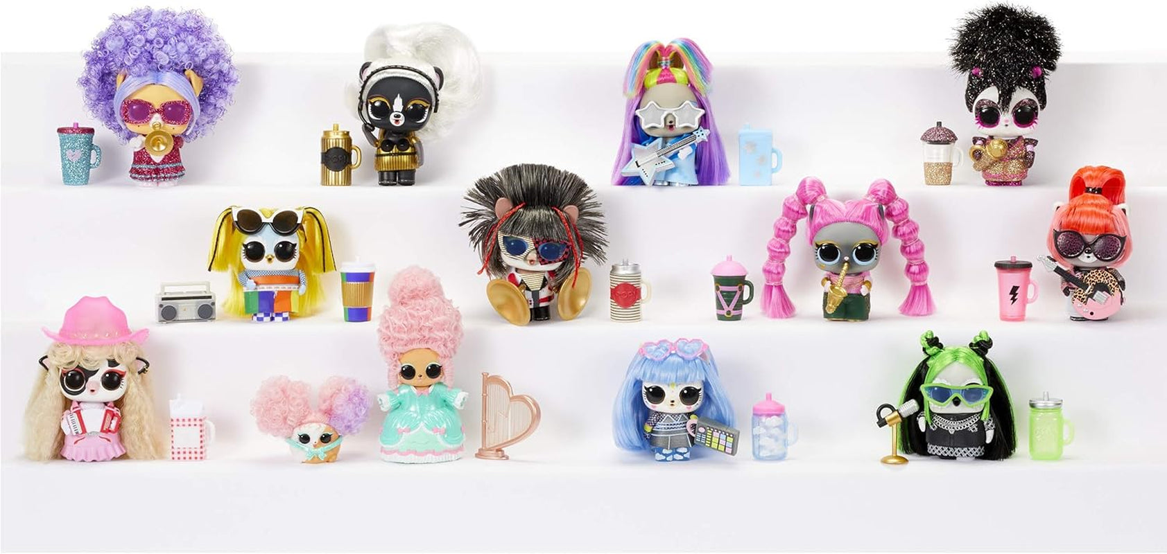 Mdr Surprise ! 567080E7C Remix Pets - Objet de collection - 9 surprises avec cheveux naturels, accessoires et paroles surprises