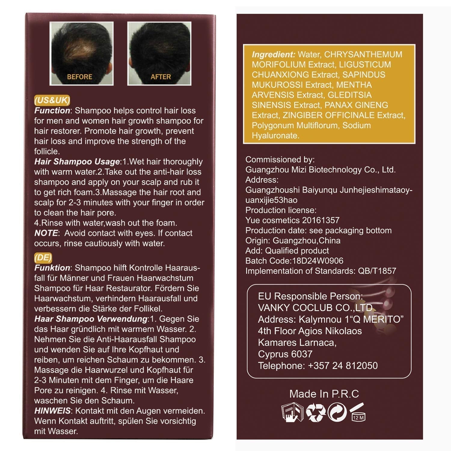 Shampooing pour la croissance des cheveux, anti-chute de cheveux, shampooing contre la perte de cheveux, shampooing naturel à base de plantes pour une croissance plus rapide des cheveux, lotion Naty Shop Hair Care