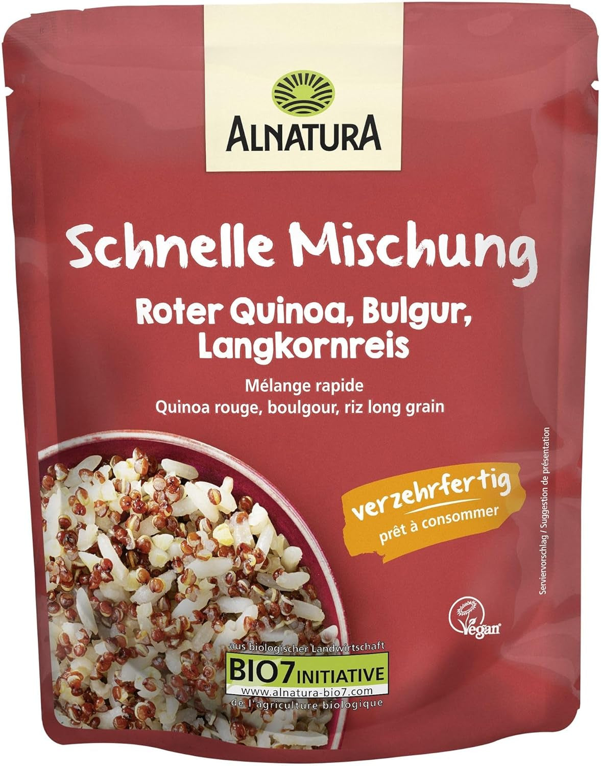 Mélange rapide de quinoa rouge, boulgour, riz long grain, 250 g