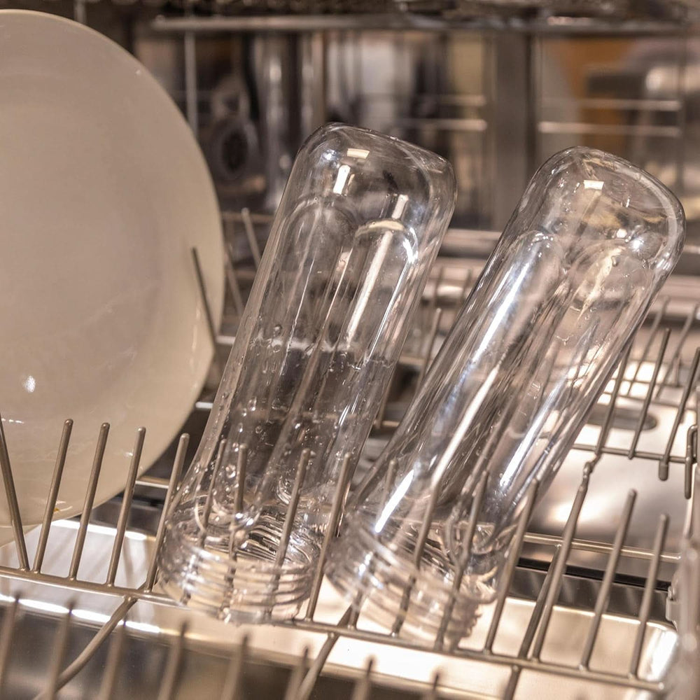 Cecotec Tragbarer Einzelstandmixer Power Titanium 300 Easygo. 350W, Zerkleinert Eis, 4 Klingen Mit Schwarzer Titanbeschichtung, Inklusive 2 Kühlröhren, 2 Tragbaren Bechern Und 2 Deckeln Mother and Child Naty Shop