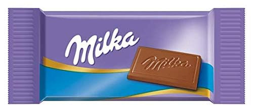Milka Naps Mix – Mini carrés de chocolat en 4 assortiments : Lait des Alpes, Fraises, Noisettes, Crème de Cacao – 1 x 1kg