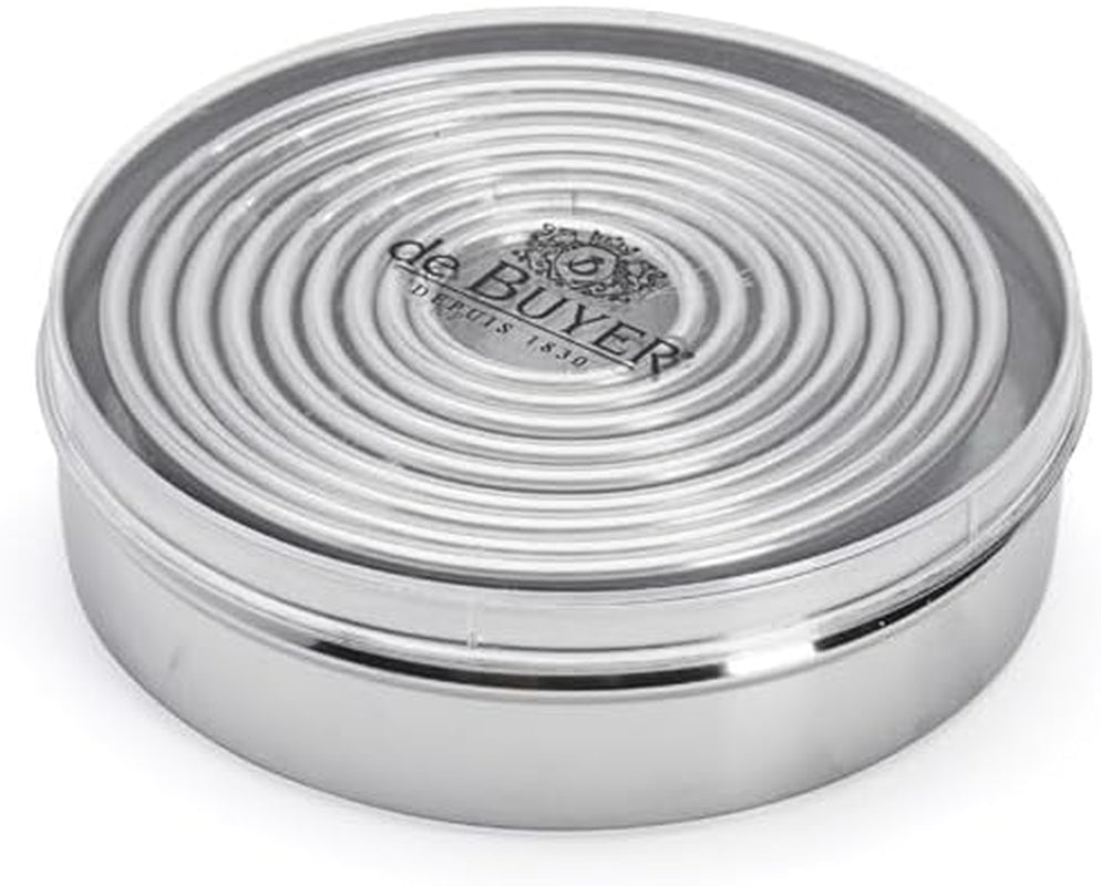 DeBuyer 3323.00N 9 Moules à Biscuits Ronds, Silicone, Gris, 13,2 x 13,2 x 4 cm