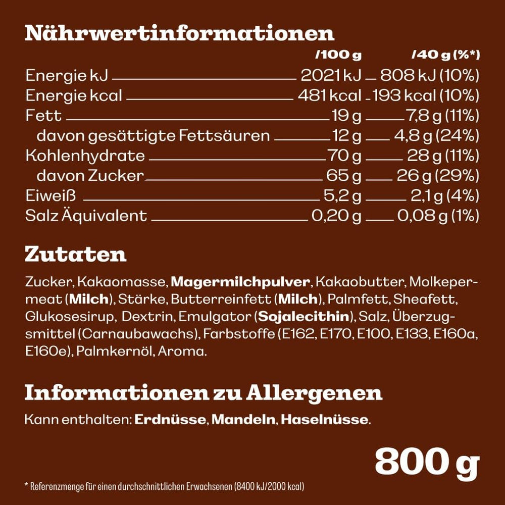 Chocolat M&M's Grand paquet, lentilles croustillantes au chocolat avec glaçage au sucre coloré, mélange de fête, 1 x 800 g, bonbons sur le thème du football américain