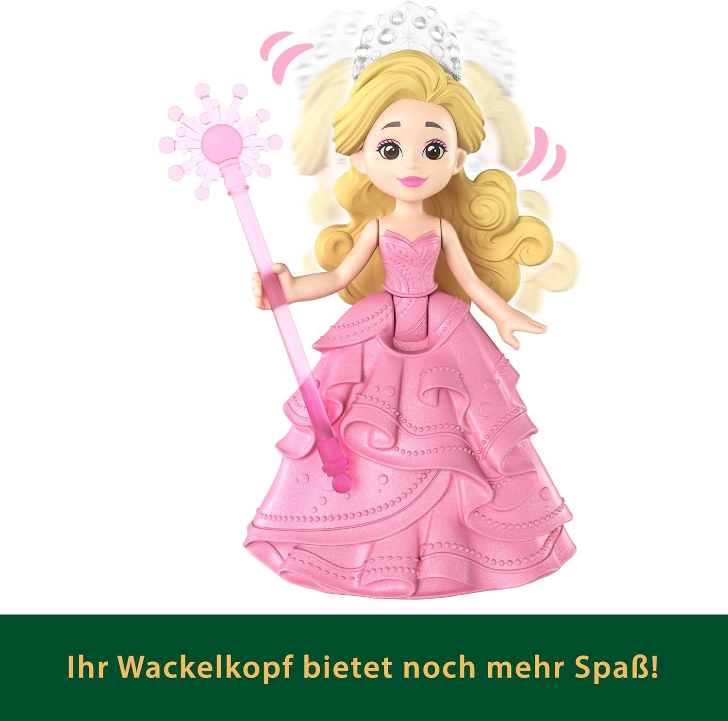 Mattel Universal Pictures Evil Glinda Bulle flottante, mini poupée et véhicule inspiré du film familier Glinda, JFM25, [Multicolore]