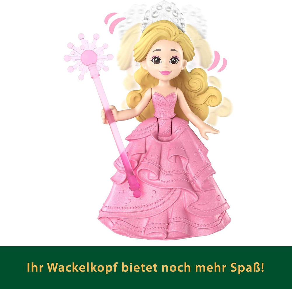 Mattel Universal Pictures Evil Glinda Bulle flottante, mini poupée et véhicule inspiré du film familier Glinda, JFM25, [Multicolore]