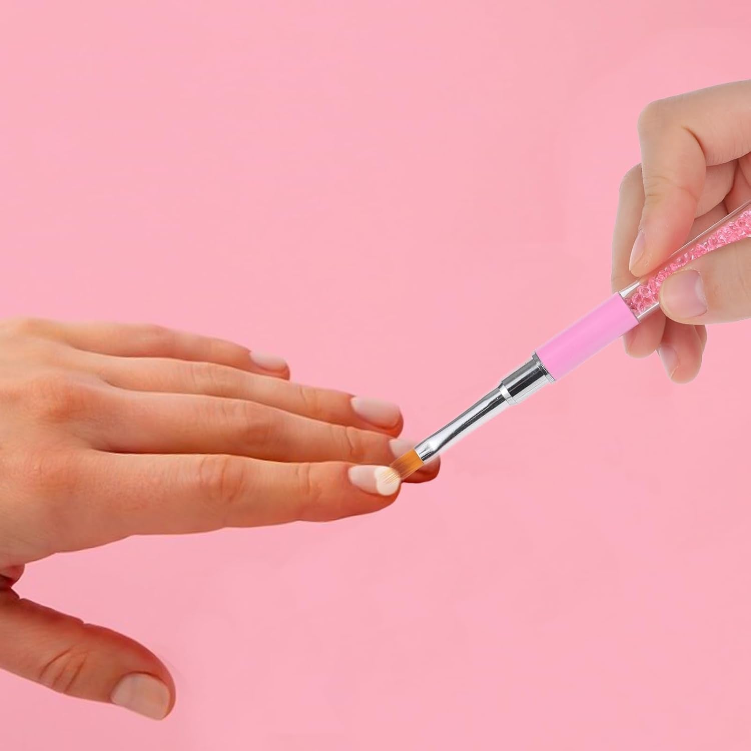 Nail Art Rendering-Werkzeuge Schwamm Undtupfpinsel, Sponge Brush Applikator, Doppelter Kopf Ombre Sponge Stick Mit 4 Ersatzköpfe, Nail Art Schwamm Und Tupfpinsel, Ombre Nagelpinsel Für Gelnägel