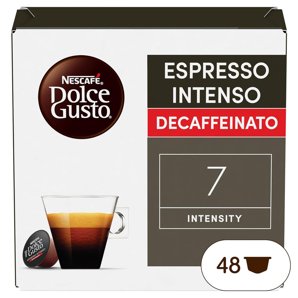 Nescafé Dolce Gusto Café Dolce Gusto Espresso Intenso Desc. | Nestlé Pack 3 Kisten Mit 18 Kapseln,Die Jewelils 16 Einheit(3er Pack)