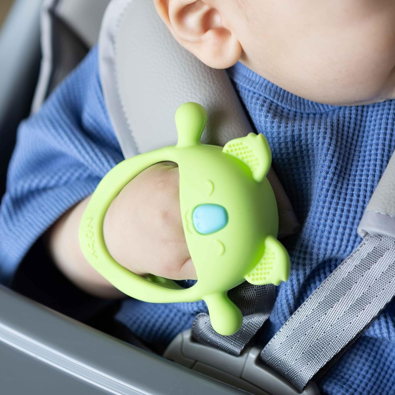 Nuby Gants de dentition – Silicone | Jouet de dentition Koala | Jouet sensoriel | 3+ mois