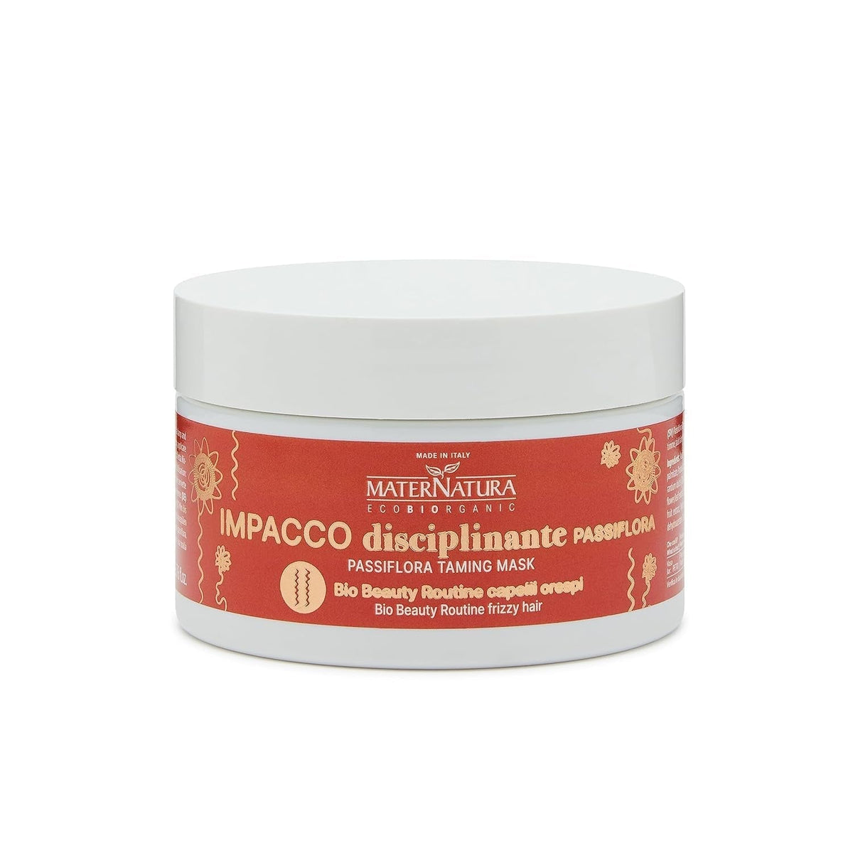 Maternatura Masque Cheveux Bouclés à la Passiflore, Réparation, Force et Brillance pour des Boucles Parfaites, Routine de Beauté Bio pour Cheveux Bouclés, Fabriqué en Italie - 100 ml Naty Shop Hair Mask Default Title
