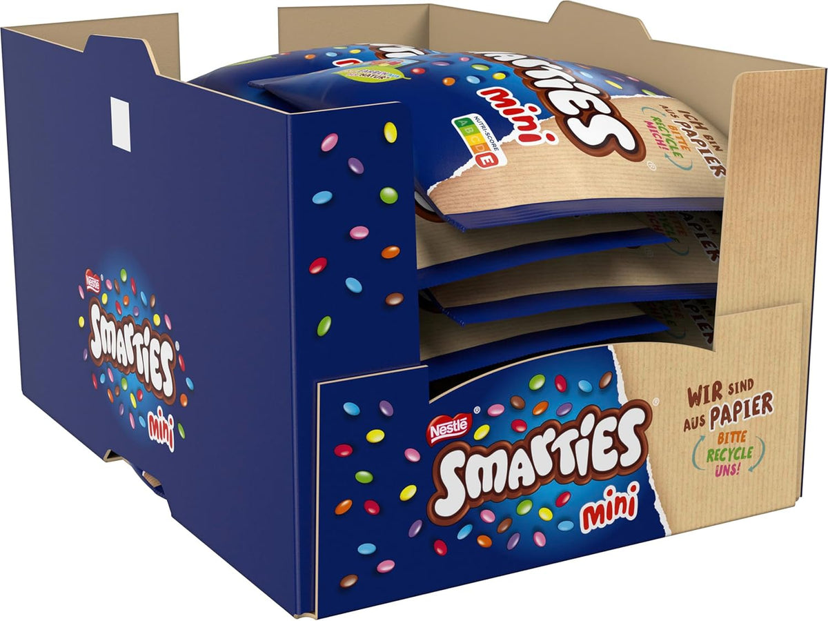 Nestlé SMARTIES Mini, petites lentilles au chocolat au lait, emballées individuellement, paquet de 16 (16 x 187 g)
